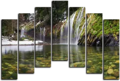Модульная картина "Весенний водопад"
