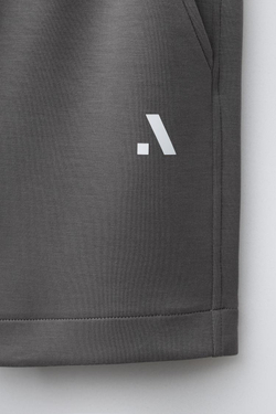 ZARA СПОРТИВНЫЕ ШОРТЫ ИЗ МОДАЛА, АНТРАЦИТОВО-СЕРЫЙ