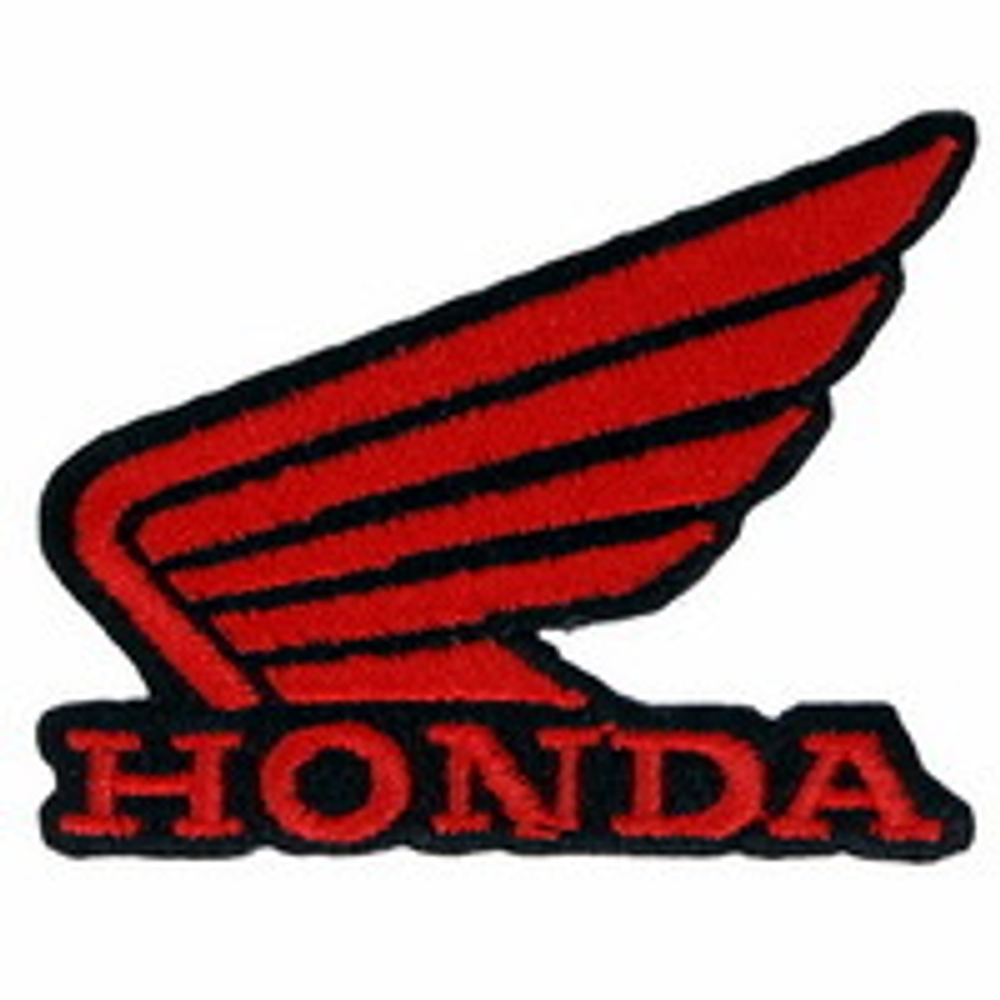 Нашивка Honda черная (мал.)