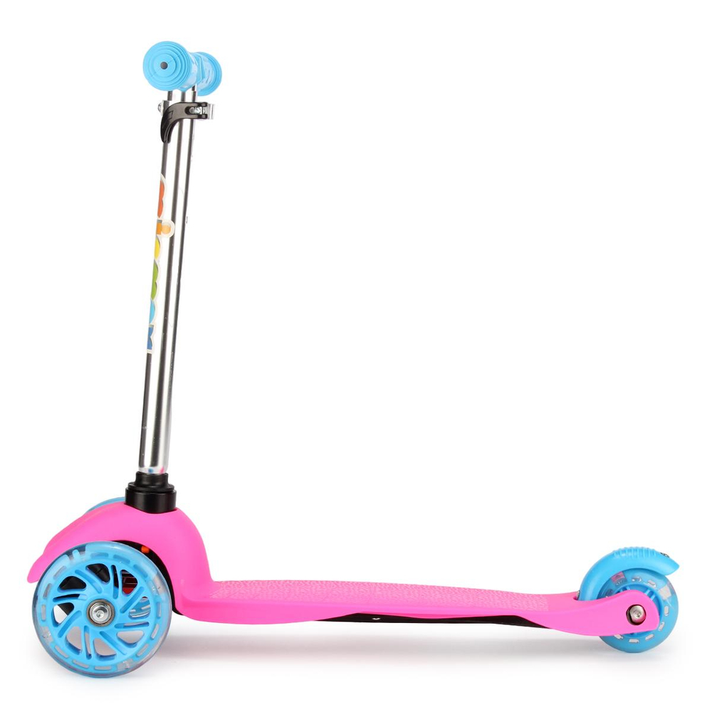 Самокат 3х кол.55см,макс.высота ручки62см,колесаPUсвет,макс.вес45кг