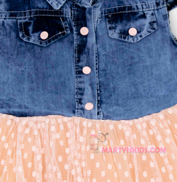 сарафан джинс-юбка кнопки 4111