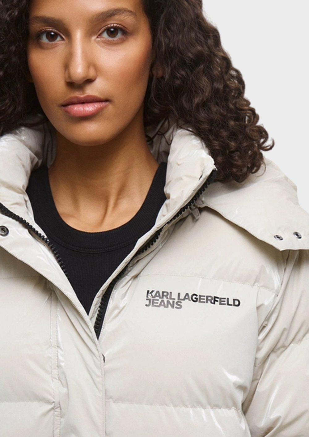Куртка KARL LAGERFELD JEANS Long Pearlized Puffer