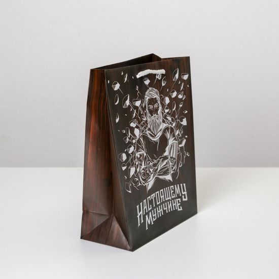 Пакет ламинированный «Настоящему мужчине», MS 18 х 23 х 8 см   6582731