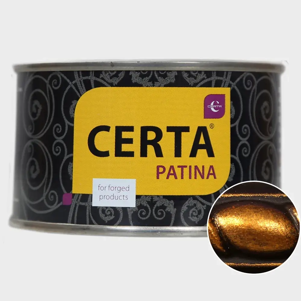 CERTA - PATINA  Винтажный эффект Патина термостойкая Красное золото  80гр (700°С)