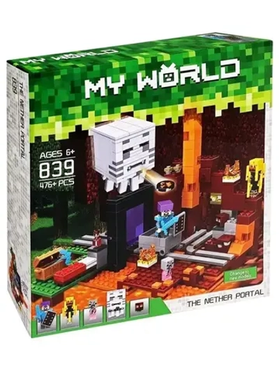 Конструктор Майнкрафт Портал в подземелье 476 деталей 839