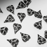 Подвеска "Серый леопард", 27*20мм, акрил