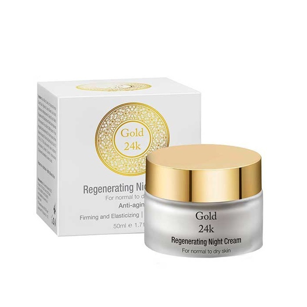 Восстанавливающий ночной крем Chic++ 24K Gold Regenerating Anti-Aging Firming & Elasticizing Night Cream 50мл