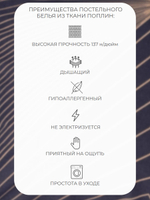 Наволочка 40х40 Поплин Хлопок Абстракция 1 шт.