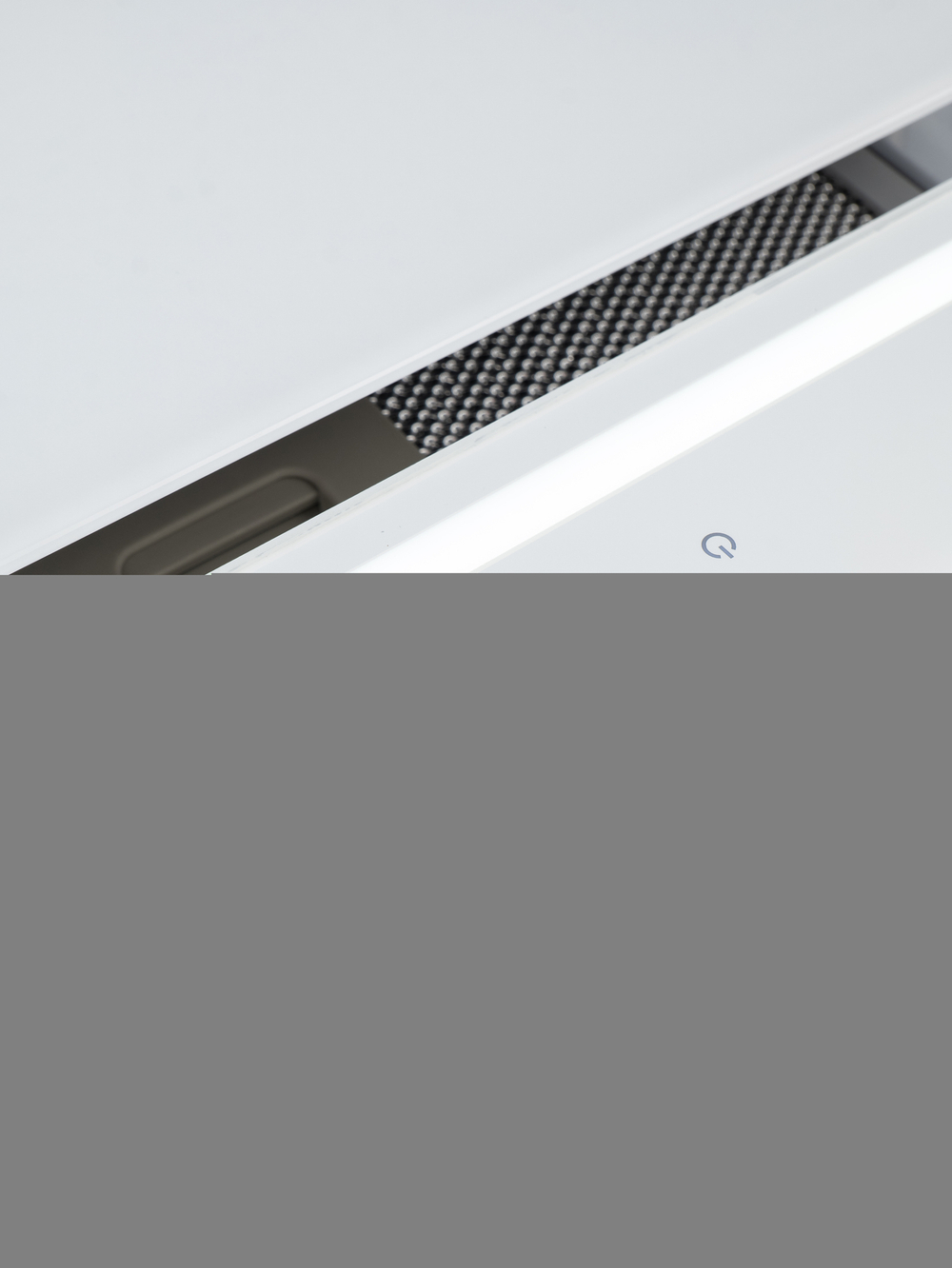 Кухонная вытяжка MACBI MC60TL 1200 м3/ч WHITE с пульт д/управления Белое стекло, полновстраиваемая