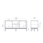 Тумба под ТВ TIMELESS TL047 с нишей