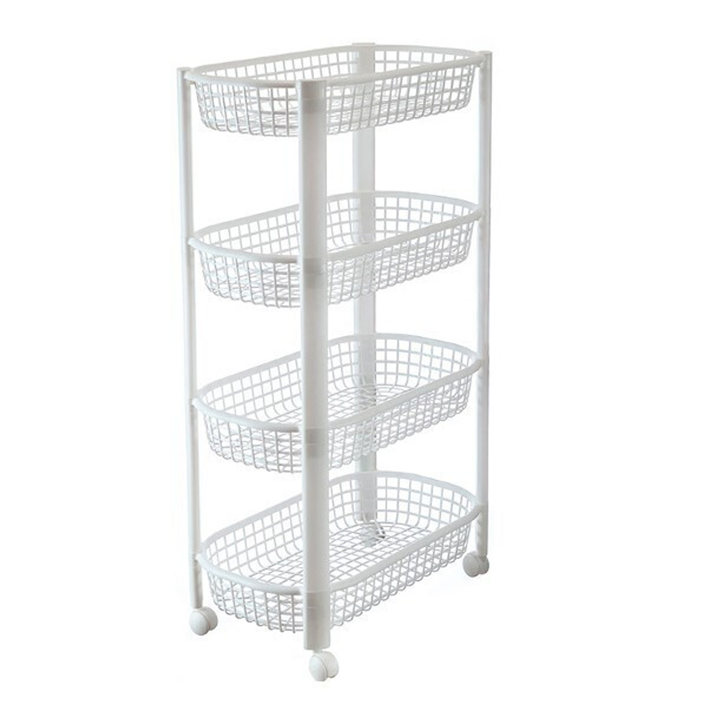 Полка овощная на колесах (4 секции)