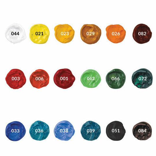 Краски акриловые художественные BRAUBERG ART "CLASSIC", НАБОР 18 цветов по 12 мл, в тубах