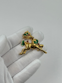 Брошь пин Олень Avon