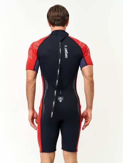 Гидрокостюм Sargan Nero Shorty 2.0 men 2 мм черно-красный