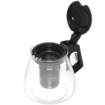 Чайник заварочный стеклянный 1100мл «Ассорти», микс цветов