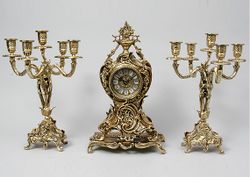 Bello De Bronze Часы Ласу Кришта каминные