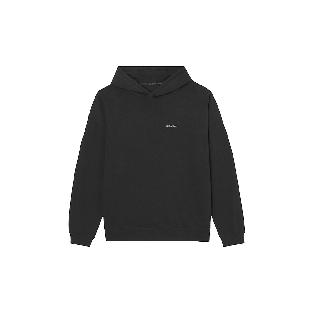 Чёрное худи с капюшоном Calvin Klein Hoodie, NM2301E-UB1