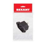 Сетевое гнездо на корпус (1 шт.) (пакет БОПП) REXANT