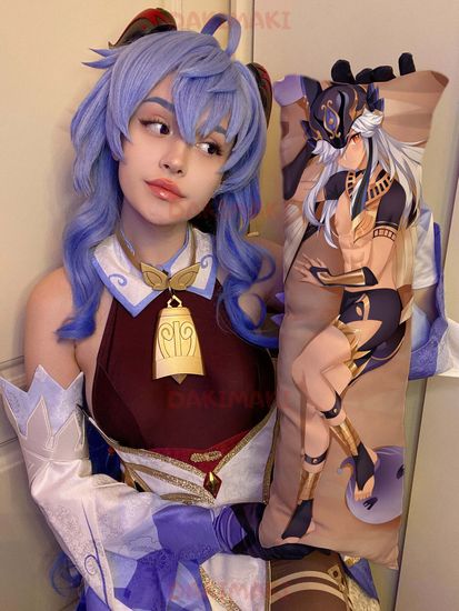 Мини дакимакура Сайно из Геншин Импакт | Genshin Impact арт. M0987, 60х20 см