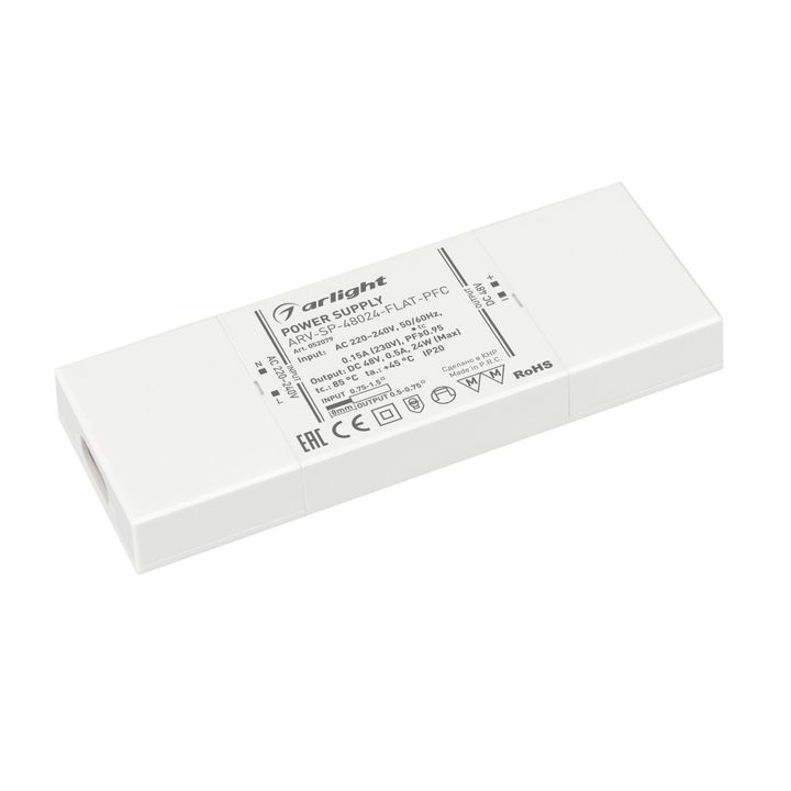 Блок питания ARV-SP-48024-FLAT-PFC (48V, 0.5A, 24W) Arlight 052079