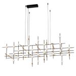 Люстра Molecular 55 black/gold