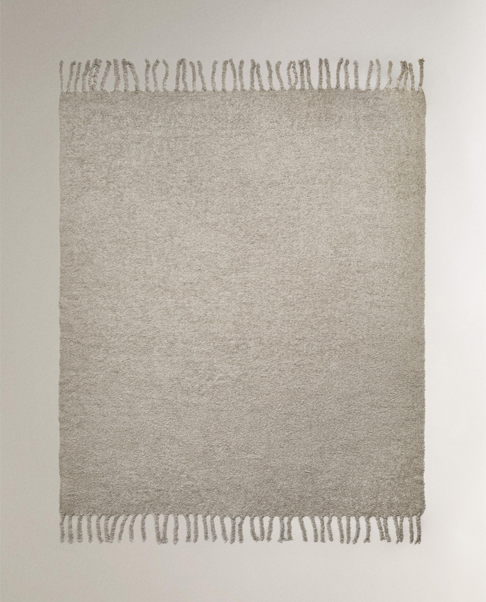 Zara Home плед из полиэстера, серый, 140x190 см