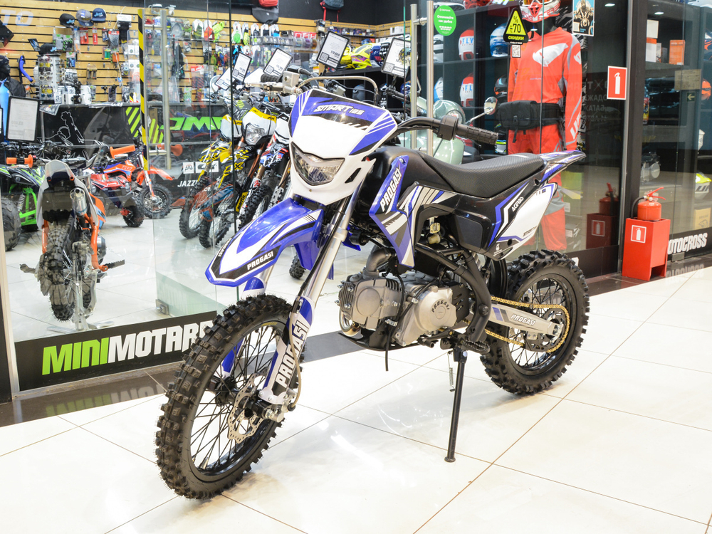 Питбайк PROGASI SMART 5 125CC BLUE 17/14 (Полуавтоматическая КПП)