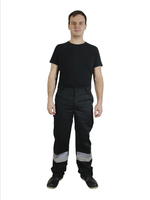 Костюм мужской летний «ЮЖНАЯ ШИРОТА» (куртка+брюки) цв.черный/серый