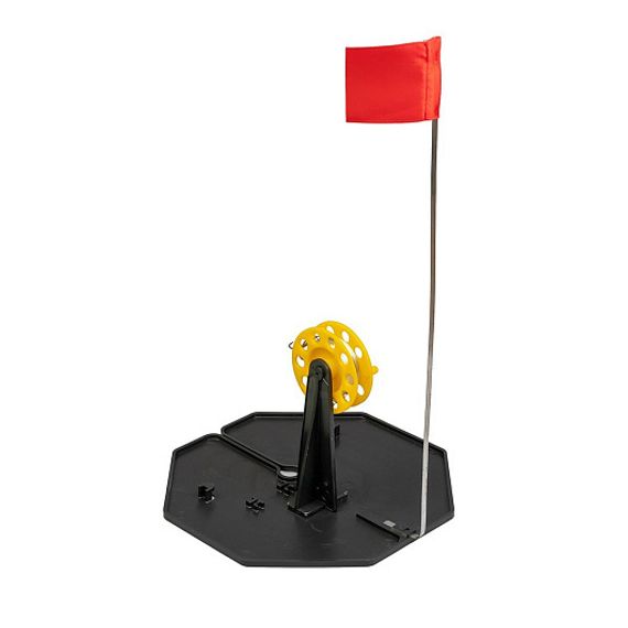 Набор жерлиц на подставке оснащенная ЖЗО-05 (d-210мм.катушка d-63мм) (10шт) ТОНАР