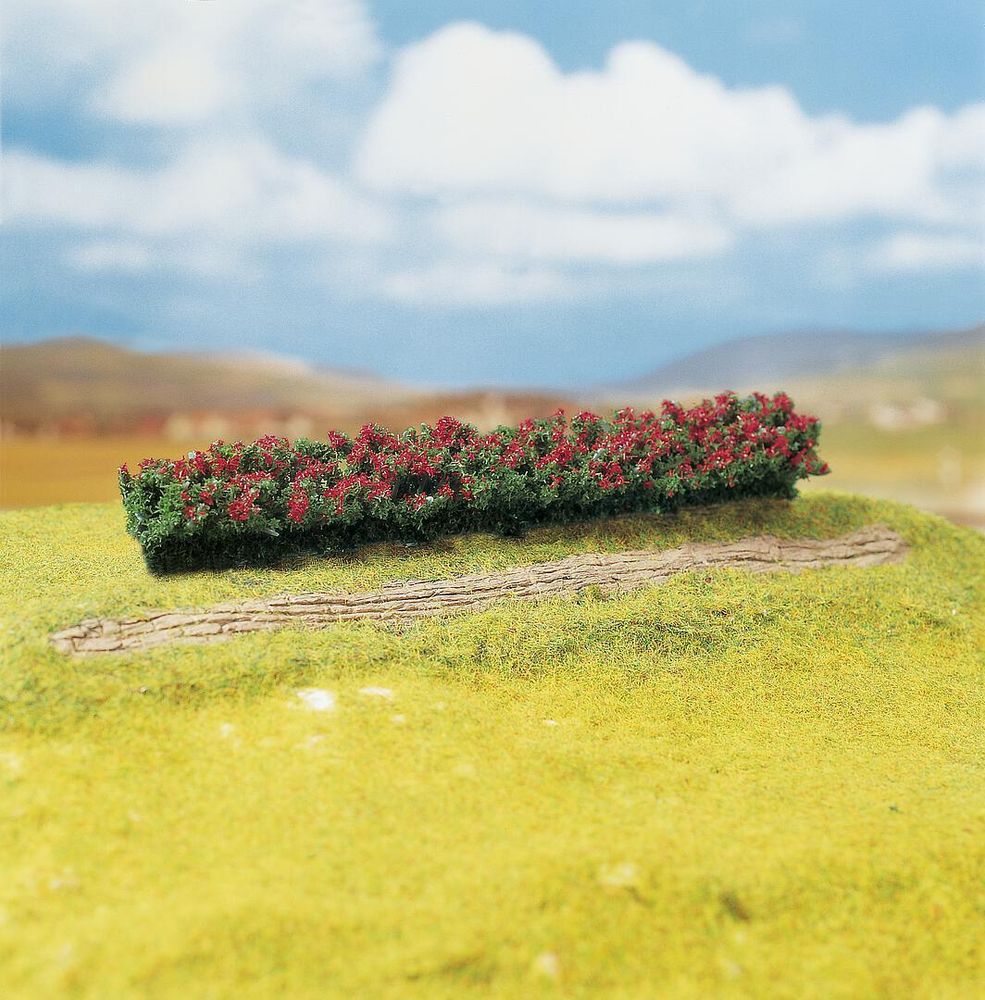 Живые изгороди, красные цветы, премиум, 3 шт, 160x25x20 мм