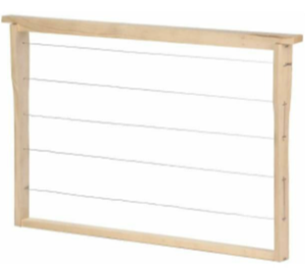 Корпусная рамка в сборе с проволокой без вощины