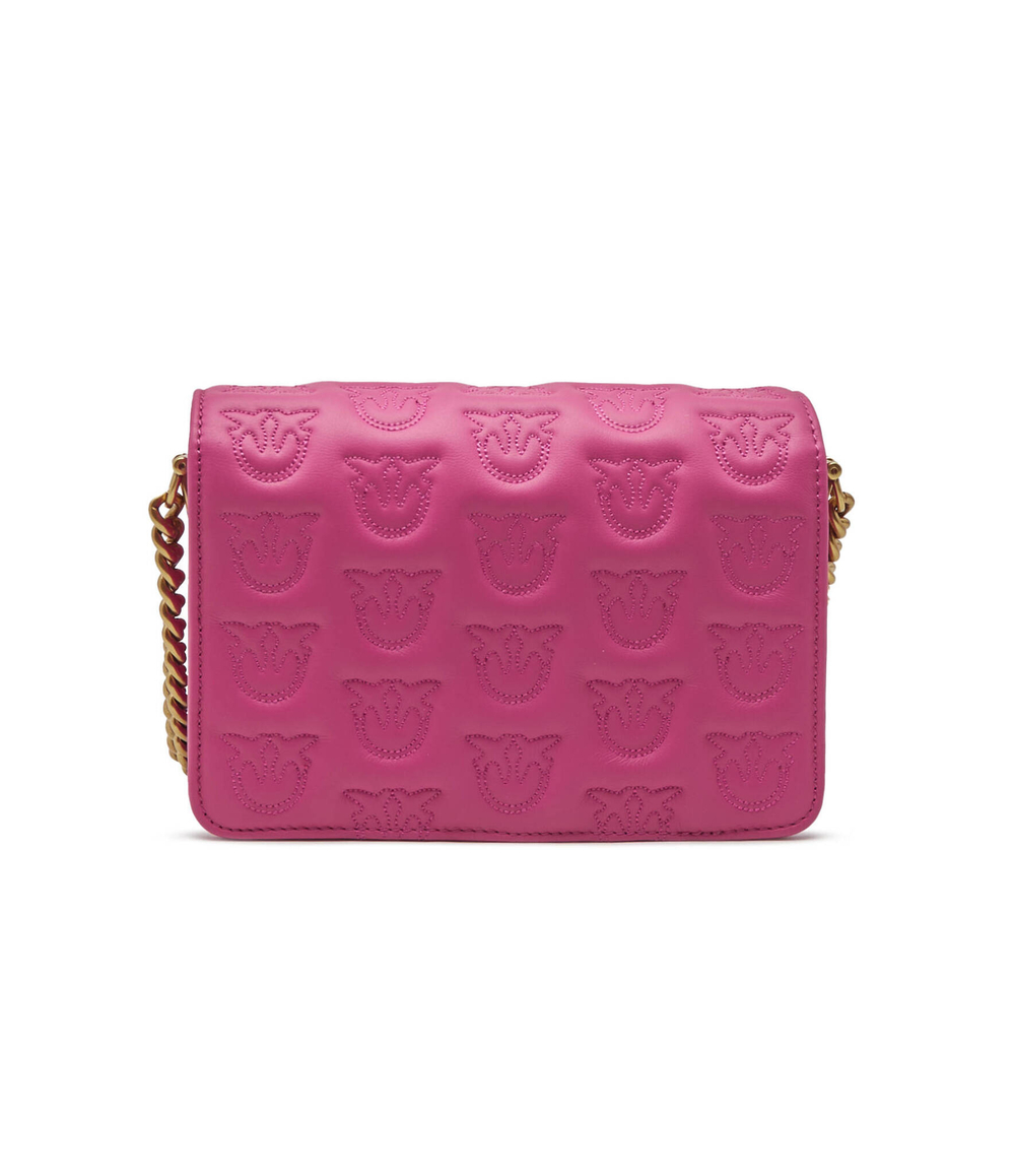 Кожаная сумка-мессенджер LOVE CLICK MINI LO Pinko - фуксия(100067 A17D)
