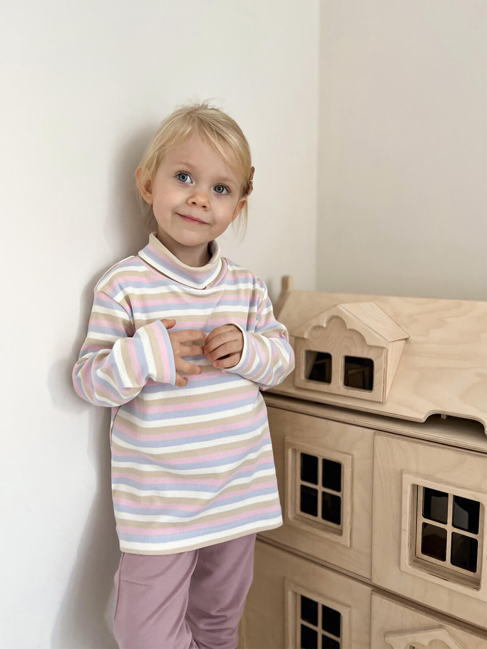 Бадлон Mjölk Полоска розовая