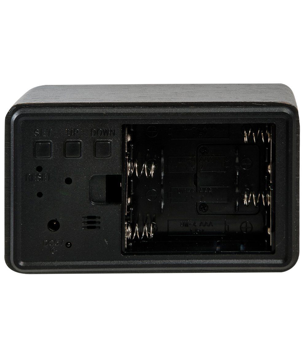 ЯЛ-07-05/ 5 Часы электронные сред. (чёрное дерево с красной подсветкой)