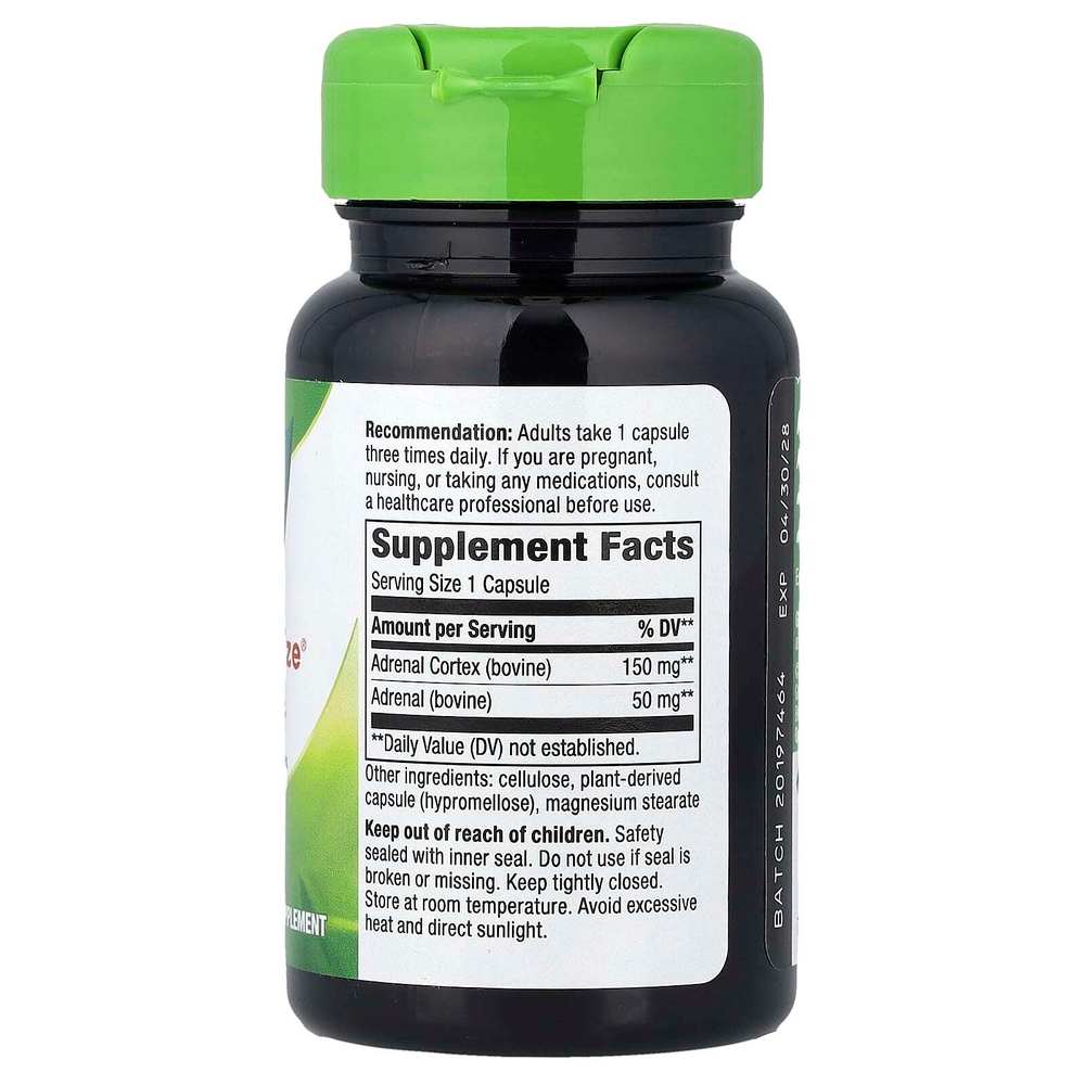 Nature's Way, ADRENergize, для здоровья надпочечников, 50 веганских капсул