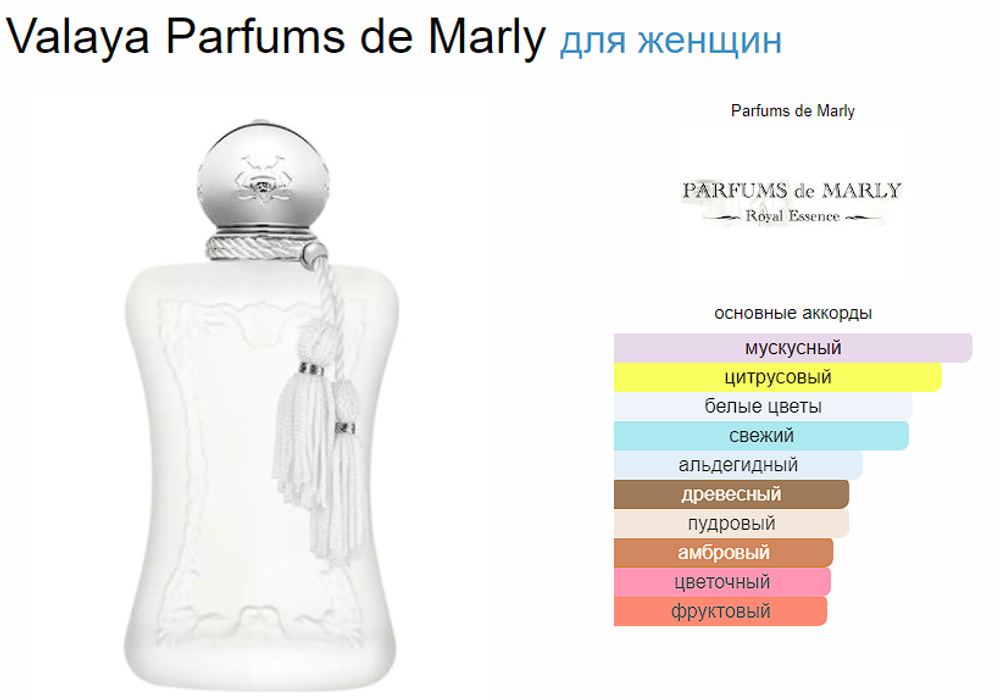 Parfums De Marly Valaya 75 ml (duty free парфюмерия)