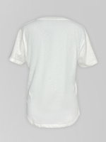 Футболка JY 377 с V-образным вырезом однотонная с логотипом на груди