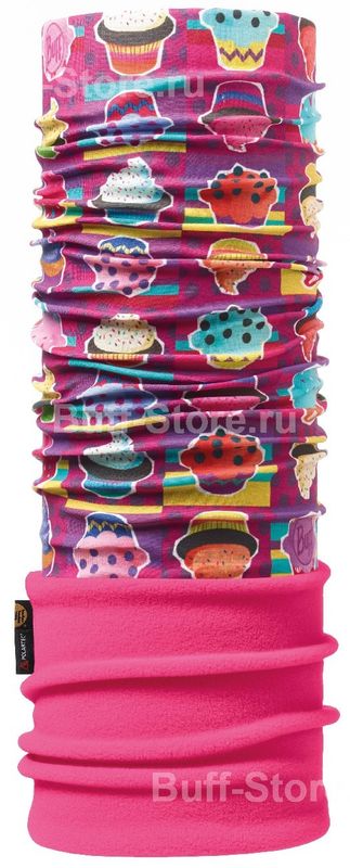 Шарф-труба трансформер детский Buff Cupcake Фото 1