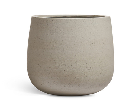 Кашпо TREEZ ERGO - Fine Rock - Design-чаша Classic - Белый песок