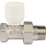 Вентиль ручной регулировки прямой STOUT - 3/4" (ВР/НР-американка, PN10, Tmax 120°C, шток металл по металлу)