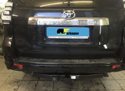 Фаркоп под квадрат для Toyota Land Cruiser Prado 120-150, Surf 212 , Lexus GX460 (усиленный), с 2002 г., Бизон.FA 1009-E