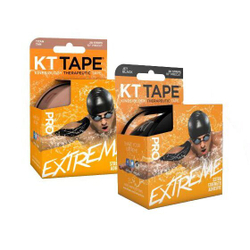 Кинезиотейп KT Tape PRO Extreme,Синтетическая основа,20 полосок 25х5см преднарезанный цвет Черный