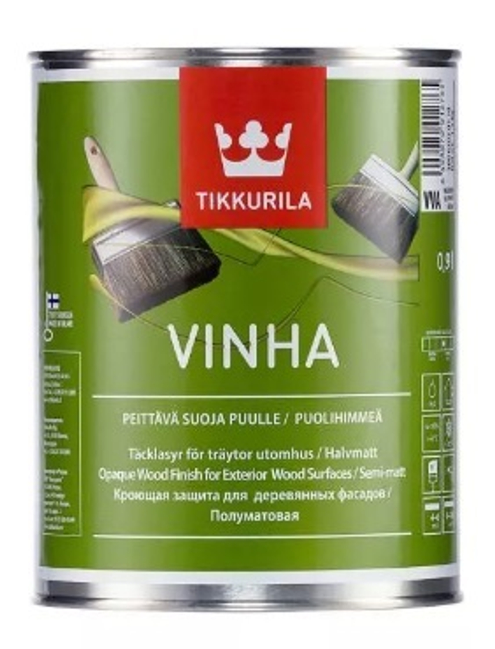 TIKKURILA Vinha кроющая защита 0,9 л база VVA