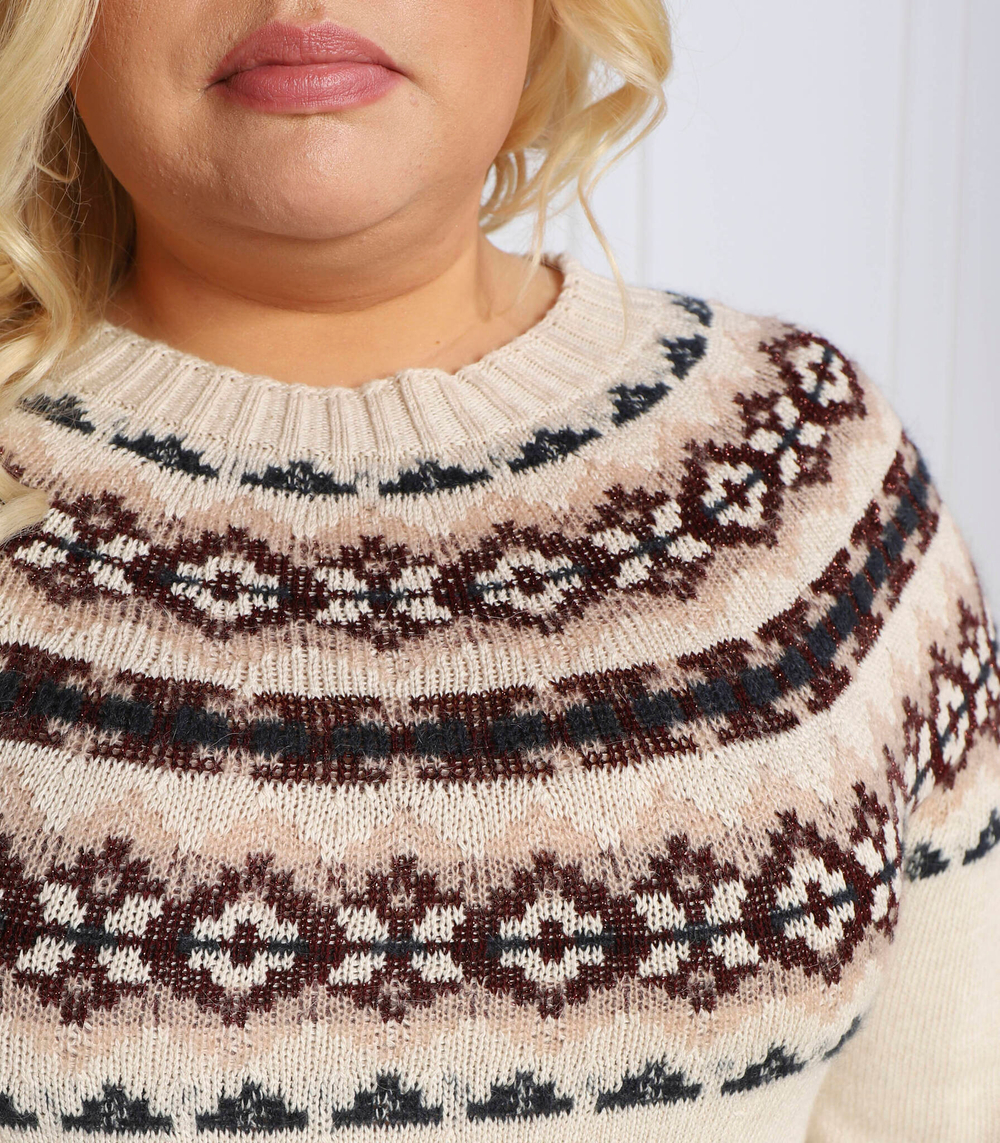 свитер arcano plus size Persona by Marina Rinaldi - кремовый(1364202)