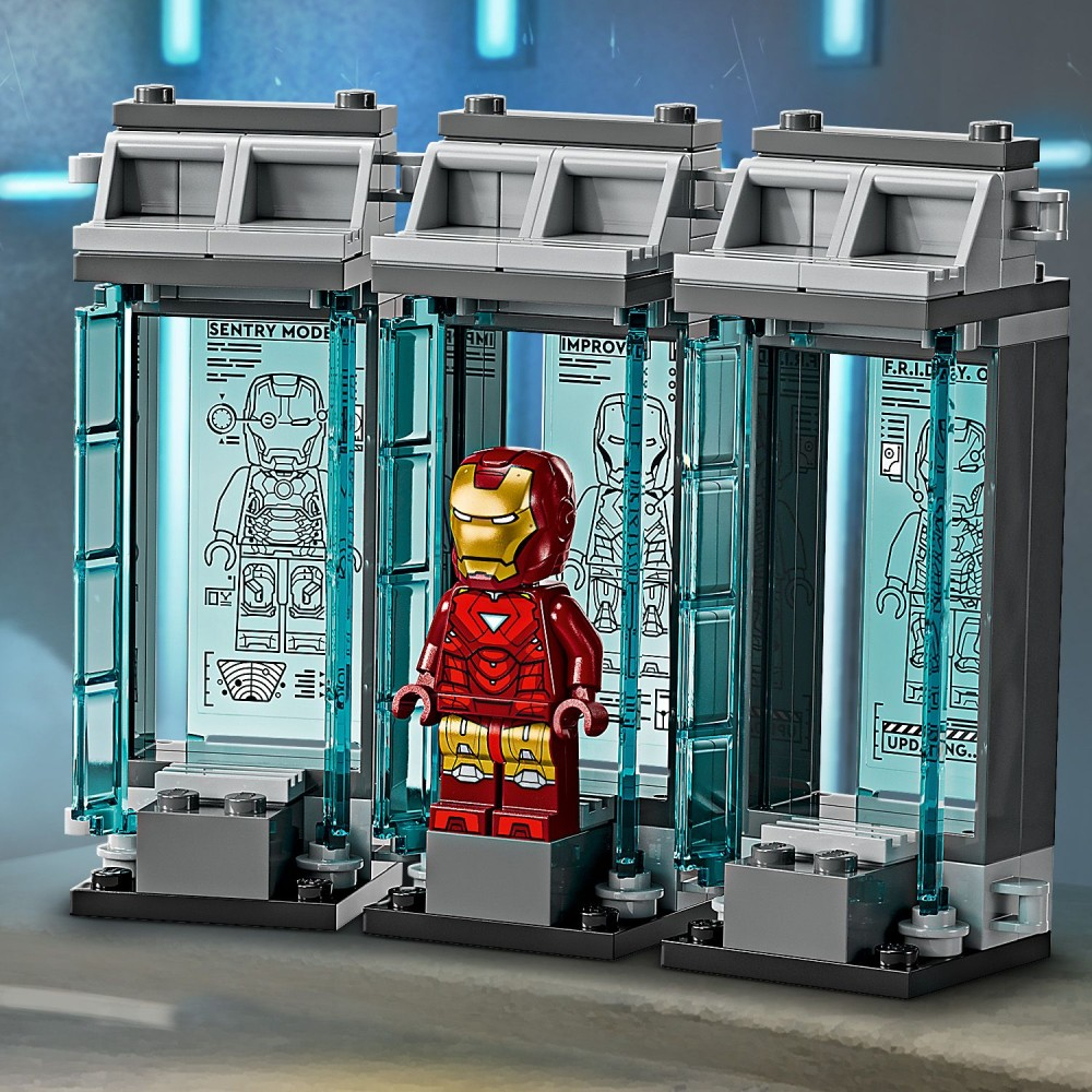 Конструктор LEGO Marvel Super Heroes 76315 Лаборатория Железного человека: Оружейная комната — фото 10