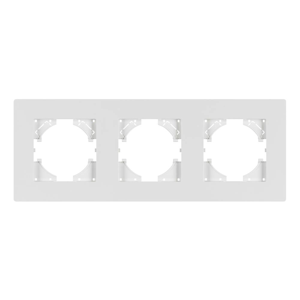 Рамка пластиковая FRM-PERIO-PL-3-WH (Arlight, -) 049754