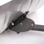 Движок для снега алюминиевый на колесах 750*430мм регул. угол наклона ручки, регул. высота ручки, большие пневматические колеса,регул. угол отвала