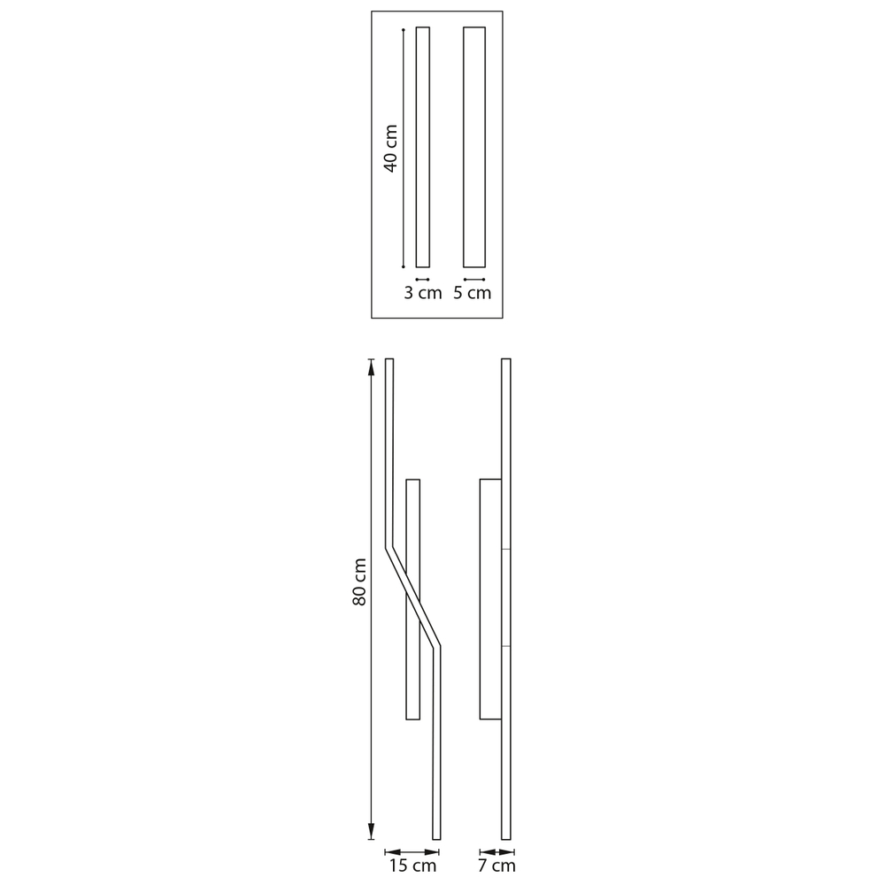 739628 Бра PALLA 17W LED 532LM 120G КОФЕЙНЫЙ 3000K