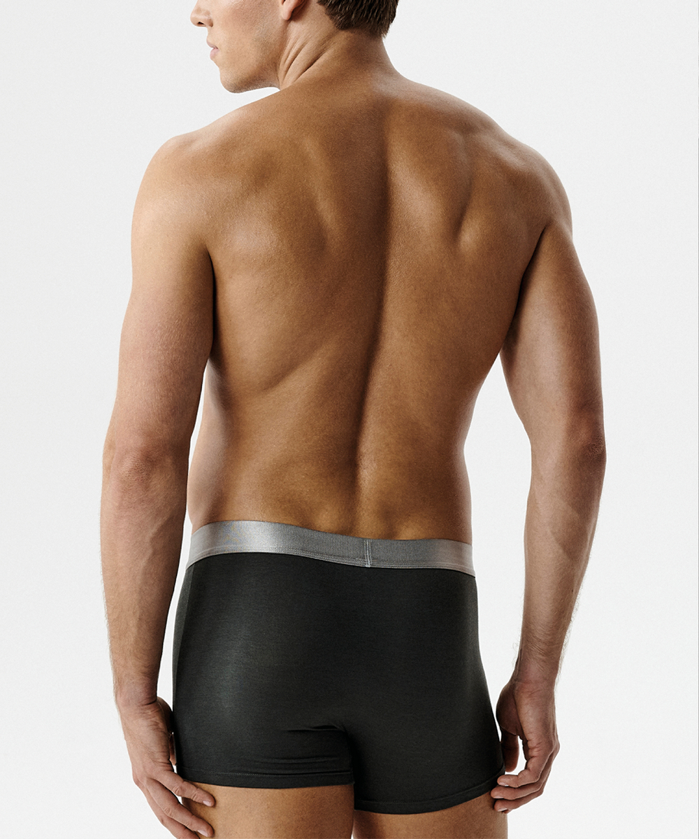 Мужские трусы шорты Atlantic, 1 шт. в уп., пима хлопок, темный хаки, MH-1203