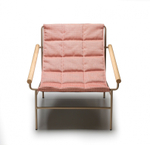 Кресло лаунж металлическое Scab Design Dress Code Glam Indoor, тортора, розовый